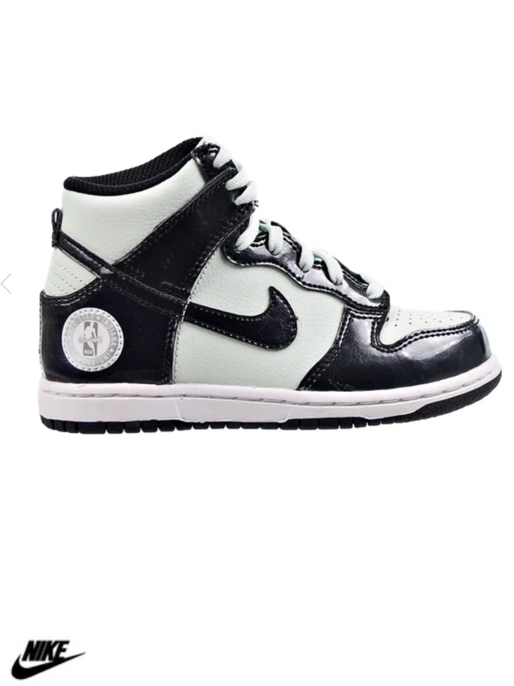 Nike Dunk High SE All-Star Little Kids' Shoes Barely Green-Black-White Sz 12C